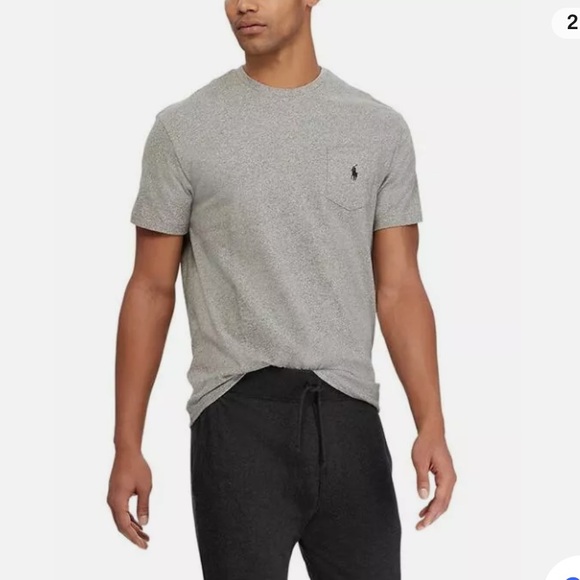 POLO BY RALPH LAUREN MENS Classic Fit Pocket Tee Shirt - Picture 2 of 7